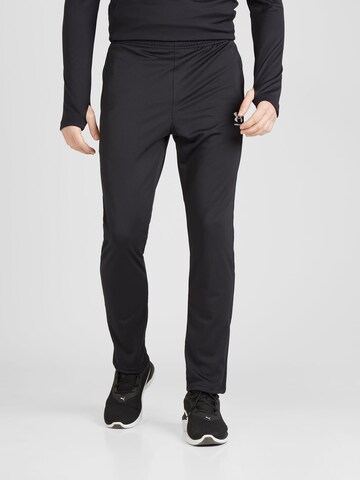 UNDER ARMOUR Regular Workout Pants in Black: front