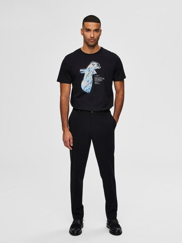 SELECTED HOMME Slimfit Chino kalhoty – černá