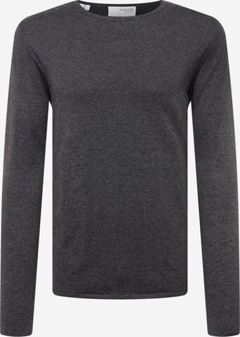 SELECTED HOMME Sweater 'Rome' in Grey: front