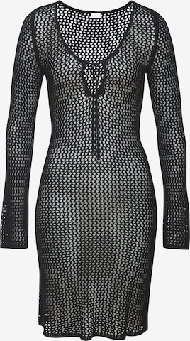 LASCANA Kleid in Schwarz: Vorderseite