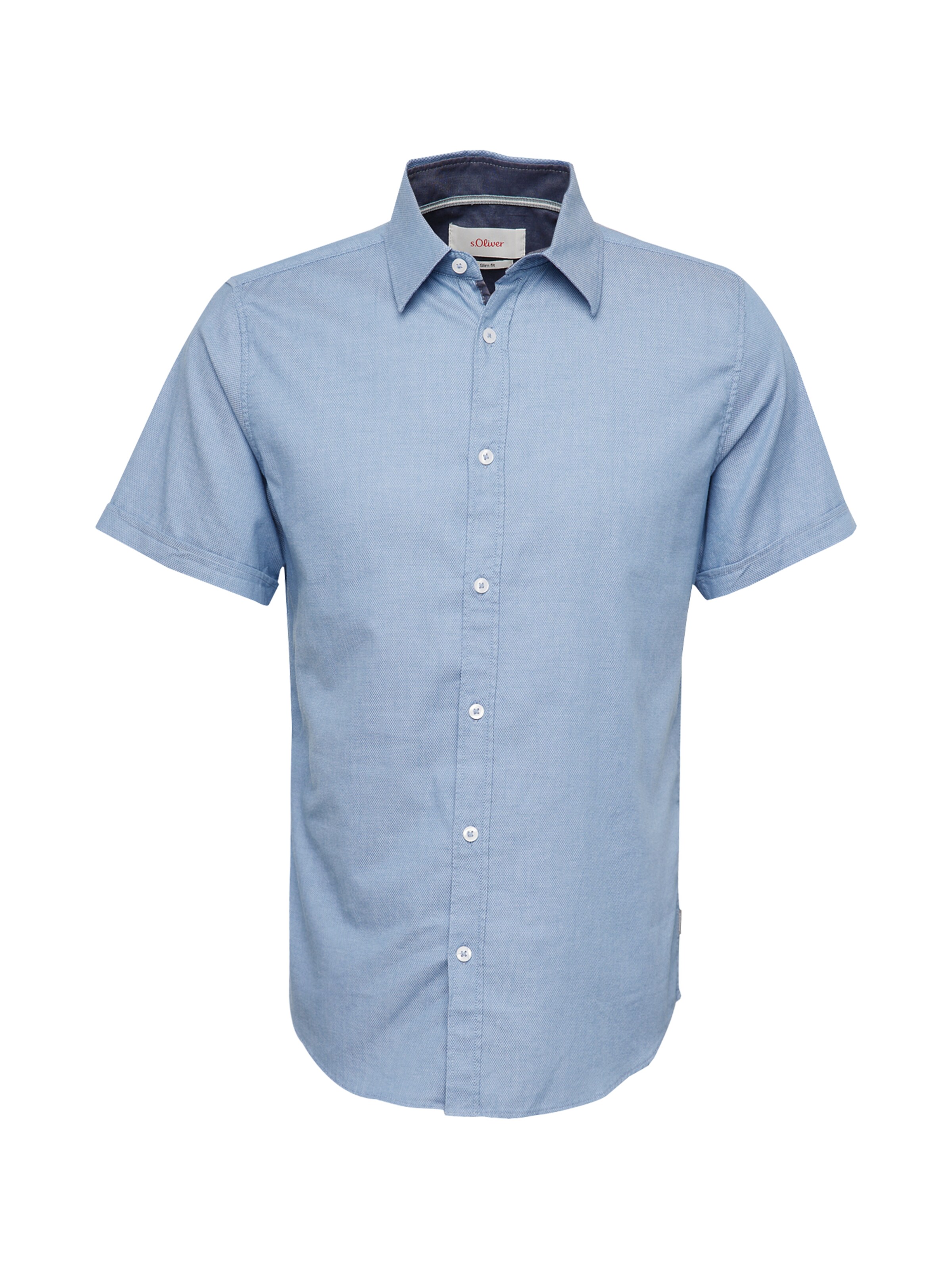 Coupe slim Chemise s.Oliver en bleu : devant
