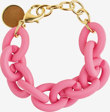 Cheeky Chain Munich Armband 'Chunky Soft' in Pink: Vorderseite
