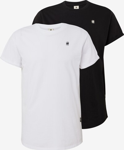 G-Star RAW T-Shirt en noir / blanc, Vue avec produit