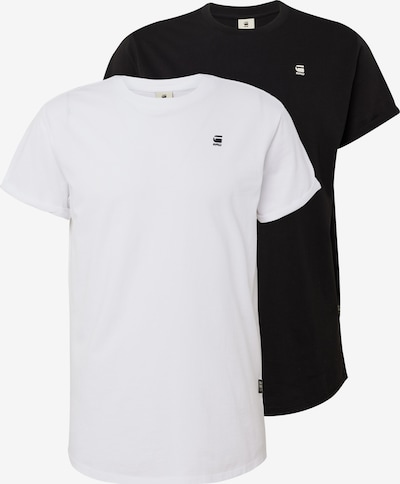 G-Star RAW T-Shirt in schwarz / weiß, Produktansicht