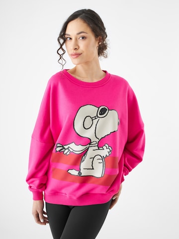 CODELLO Sweatshirt 'Peanuts™' in Roze: voorkant