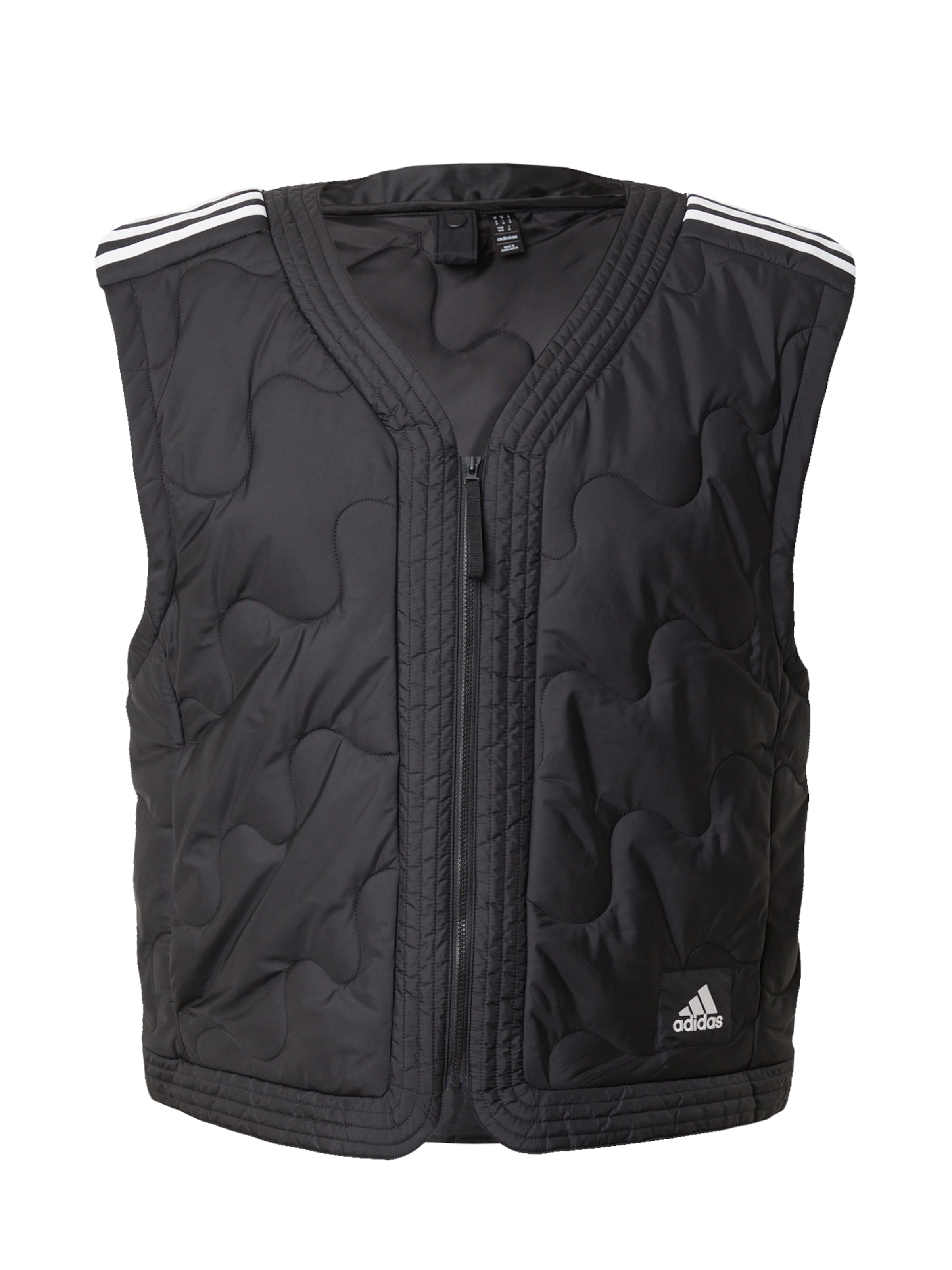 Gilet sportivo 'Nuganic' di ADIDAS SPORTSWEAR in nero: frontale