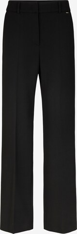 JOOP! Regular Pleat-Front Pants in Black: front