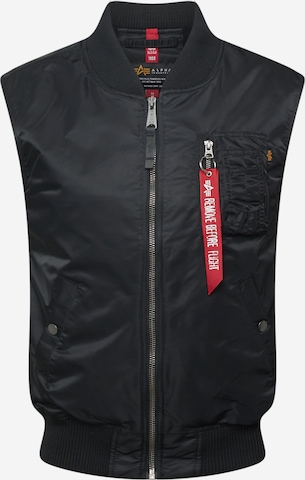 ALPHA INDUSTRIES Weste in Schwarz: predná strana