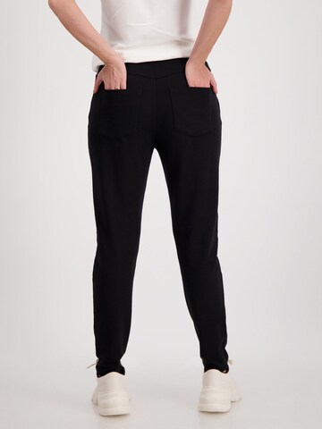 Regular Pantaloni de la monari pe negru