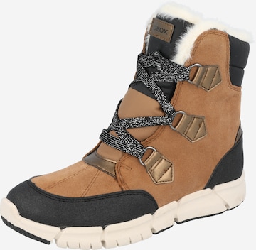 GEOX Snow Boots in Brown: front