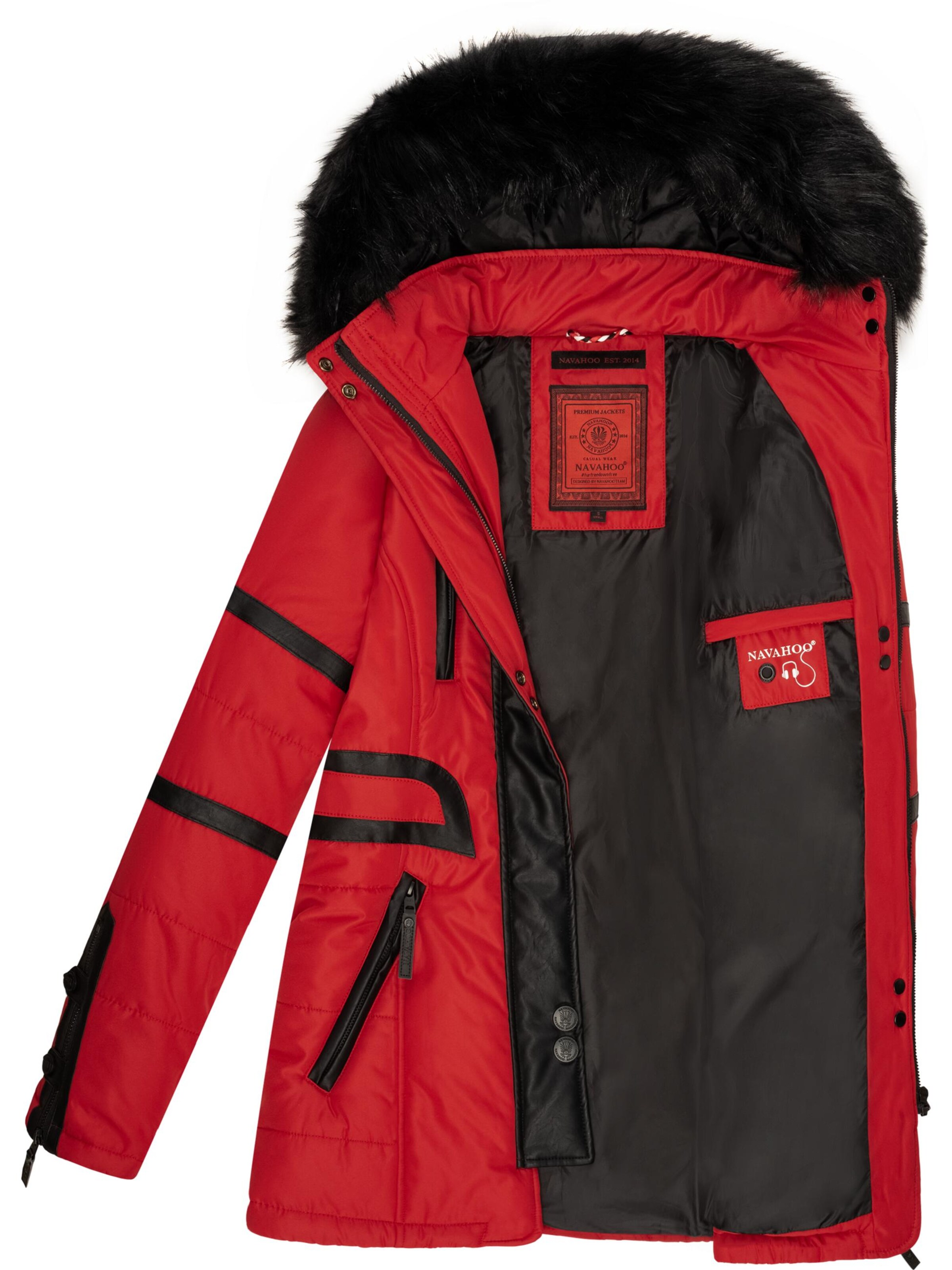 NAVAHOO Zimná bunda 'Moon' - Červená