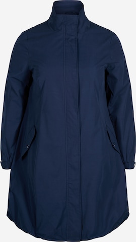 Zizzi Between-Season Jacket 'Shila' in Blue: front