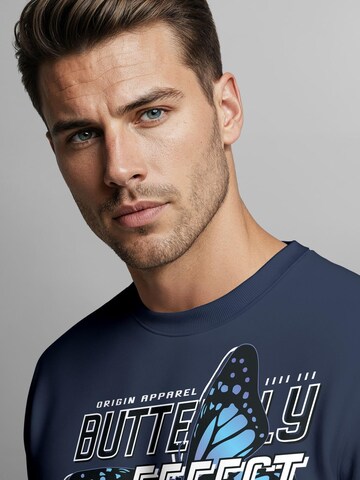 Neverless Sweatshirt 'Butterfly' in Blue