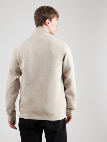 Casual Friday Zip-Up Hoodie 'Sigurd' in Beige