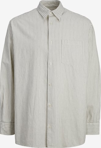 JACK & JONES Comfort fit Button Up Shirt 'BLICHER' in White: front