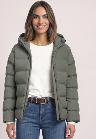STREET ONE Winter Jacket in Green: front