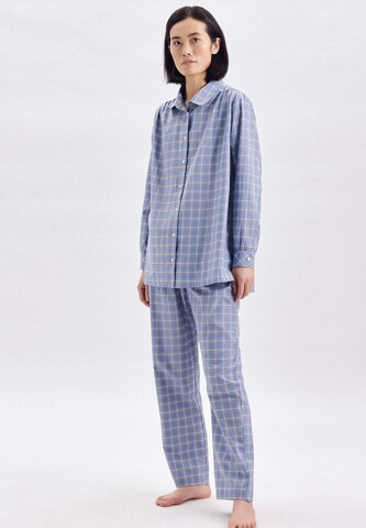 SEIDENSTICKER Pyjama in Blauw: voorkant