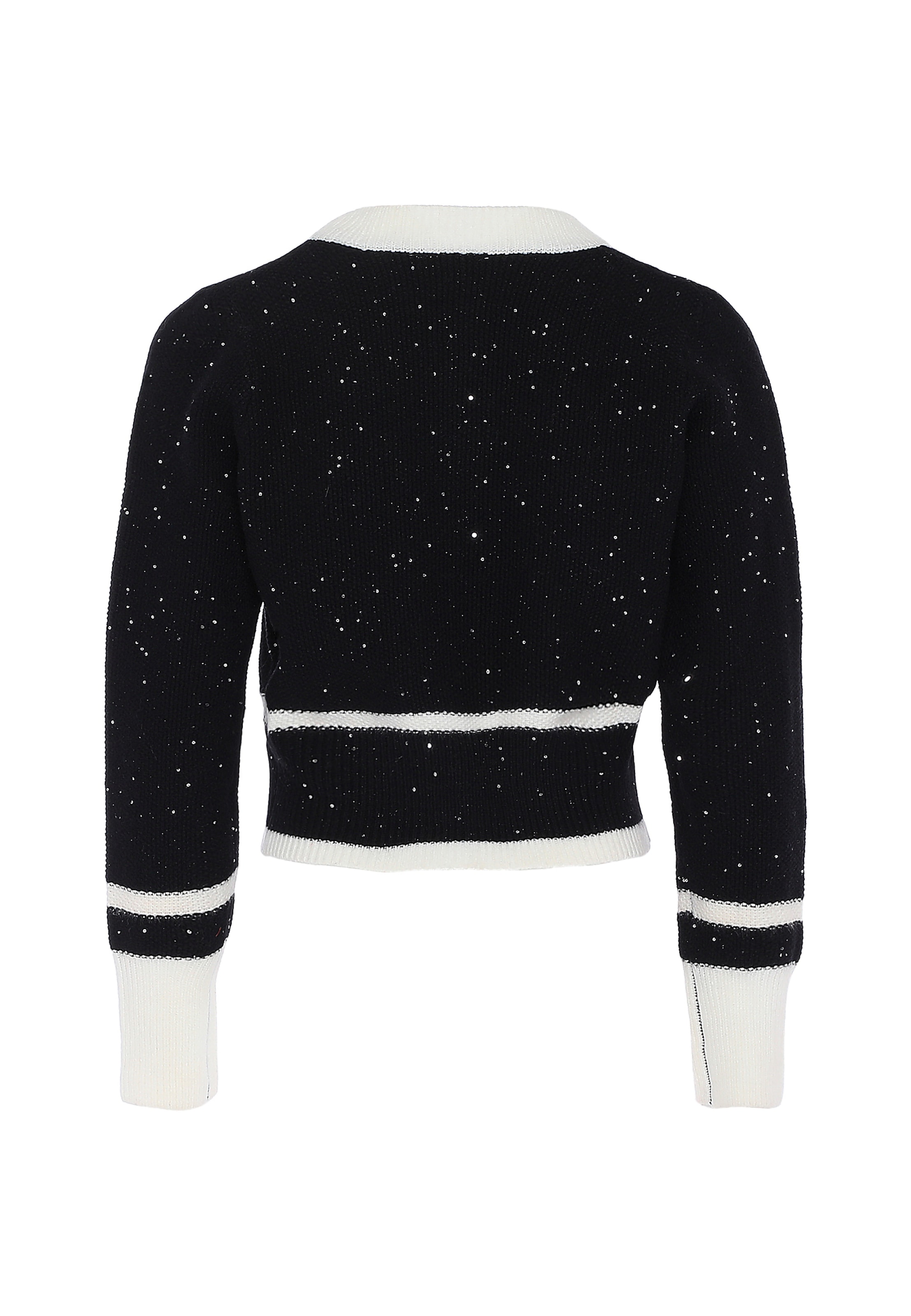 aleva Gebreid vest in Zwart