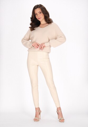faina Pullover i beige