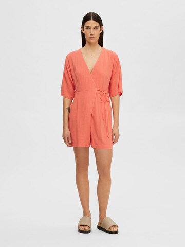 SELECTED FEMME Jumpsuit 'VITA-MALVINA' in Orange