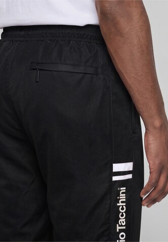 Tapered Pantaloni sportivi di Sergio Tacchini in nero: dietro