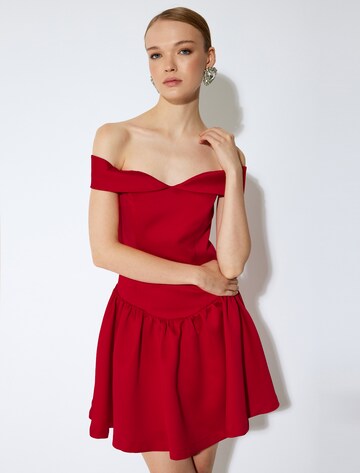 Koton Cocktail Dress in Red: front