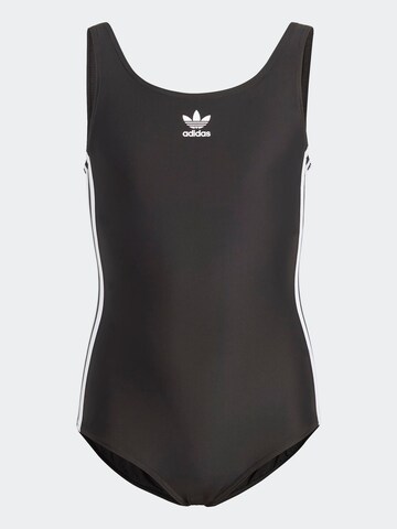 ADIDAS ORIGINALS Swimsuit 'Adicolor 3-Stripes' in Black: front