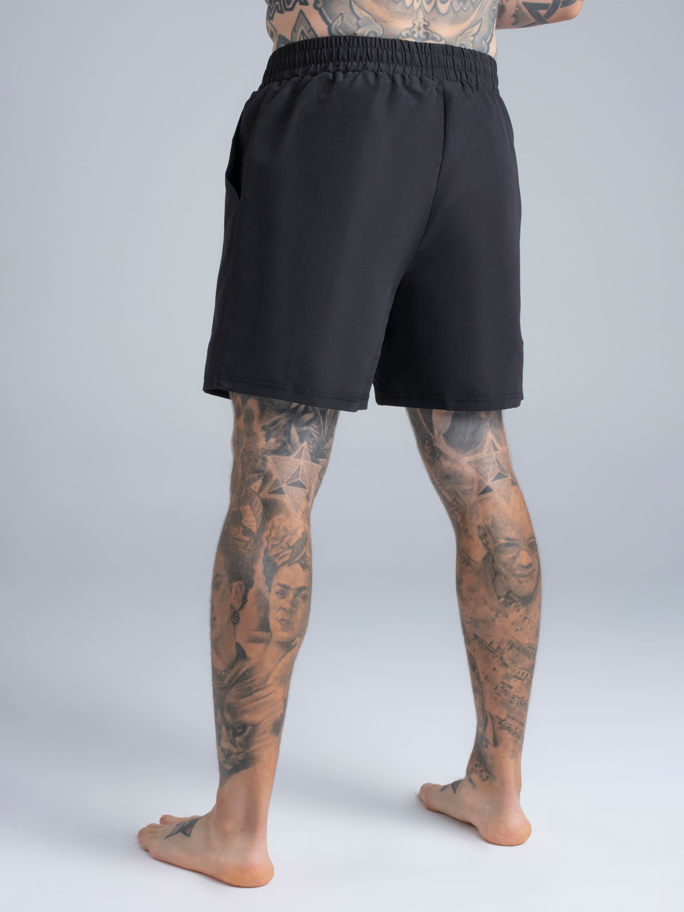 Pantaloncini da bagno di SikSilk in nero