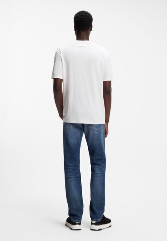 HUGO T-Shirt ' Dulerostee ' in Weiß