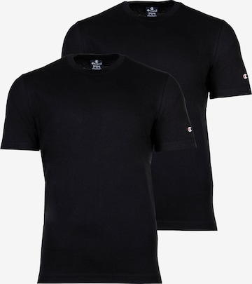 Tricou de la Champion Authentic Athletic Apparel pe negru: față