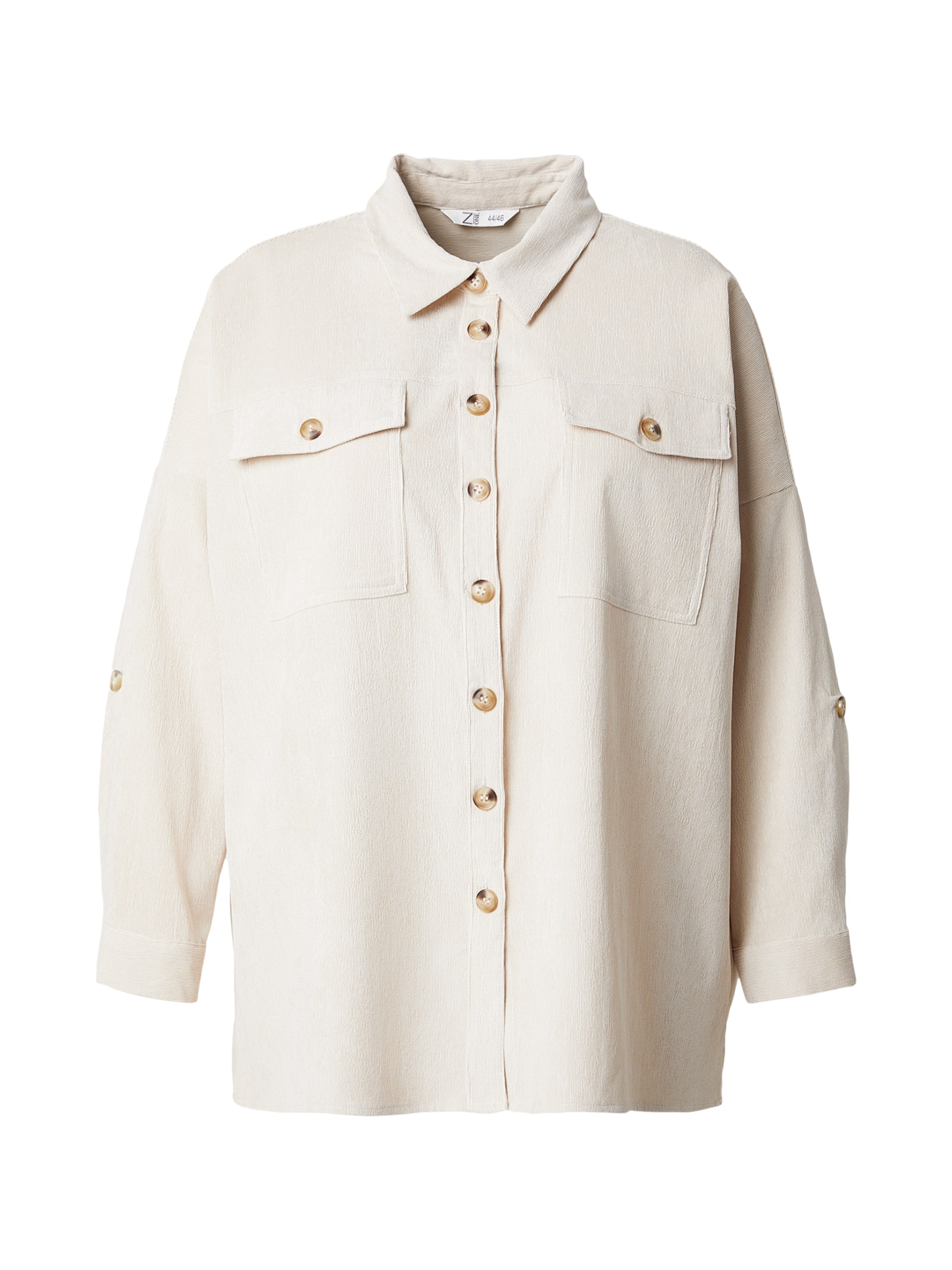 Z-One Blouse 'Ro44nja' in Beige: front