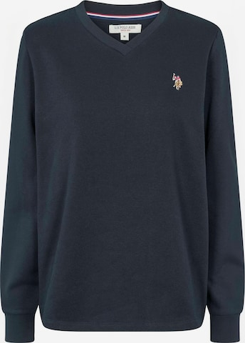 U.S. POLO ASSN. Sweter ' UWMacy ' w kolorze niebieski: przód