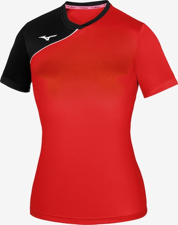 MIZUNOTehnička sportska majica 'Trad Soukyu' - crvena boja: prednji dio