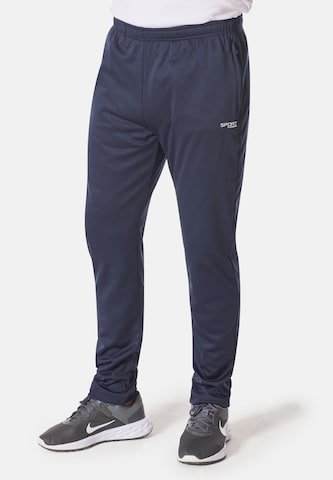 Stooker Men Workout Pants in Blue: front