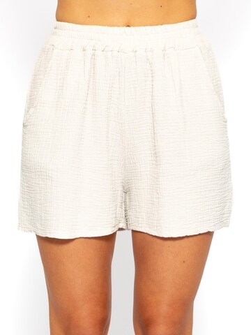 SASSYCLASSY Regular Pants in Beige