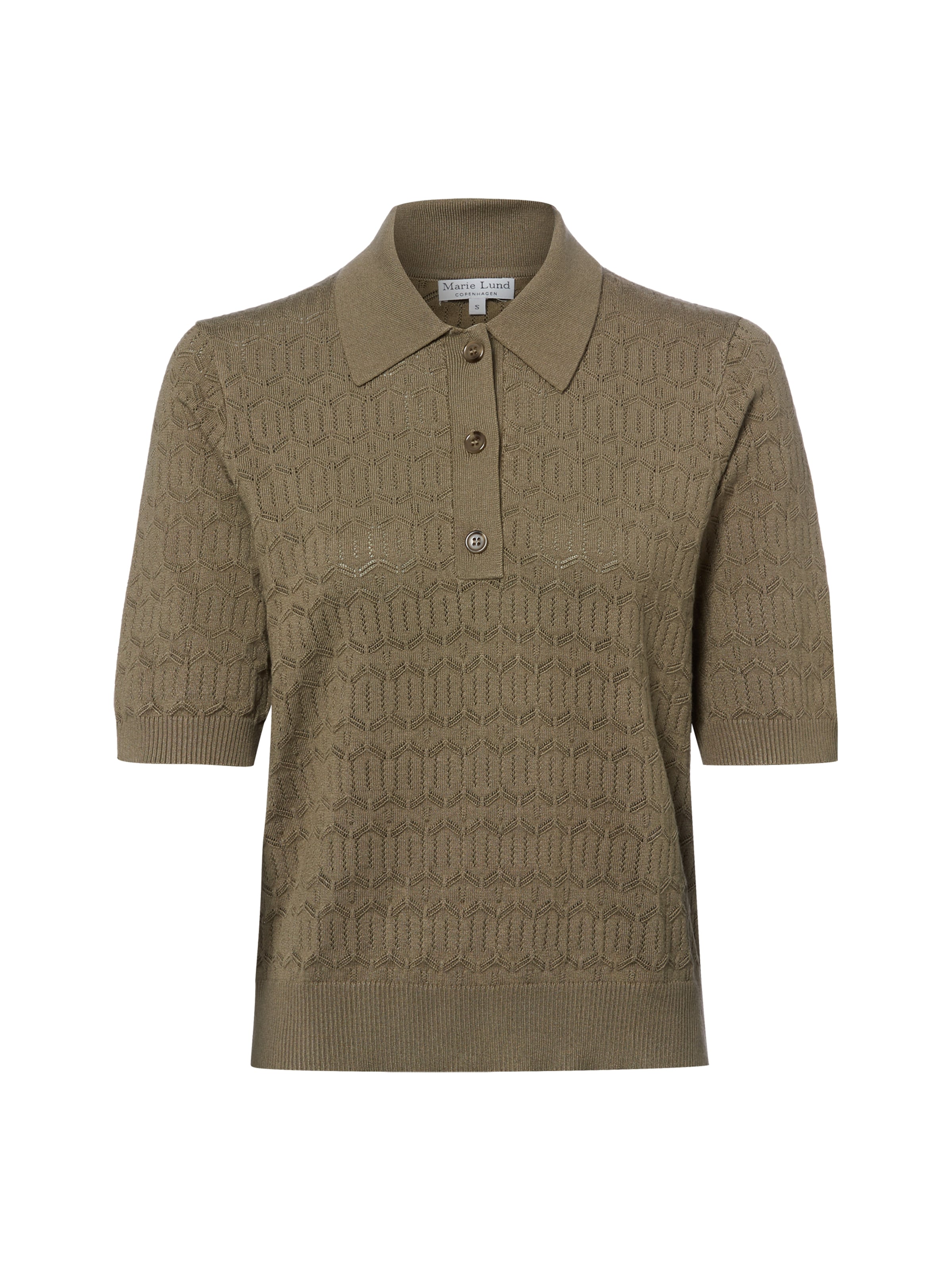 Marie Lund Shirt in Groen: voorkant