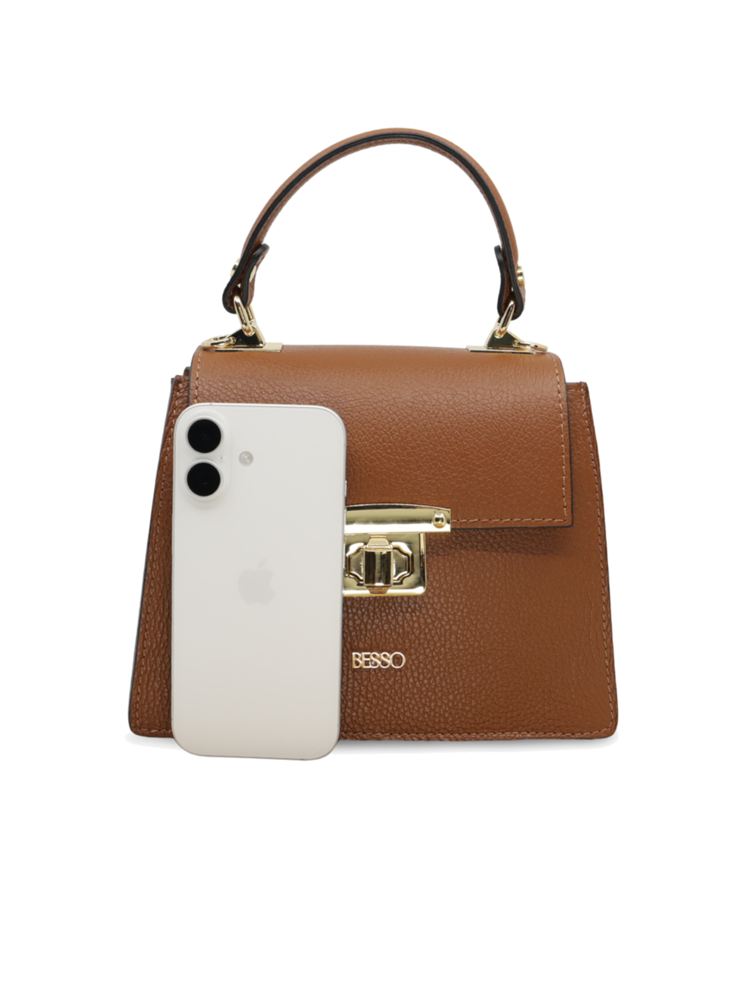 BESSO Handtas 'Chic Minimal' in Bruin