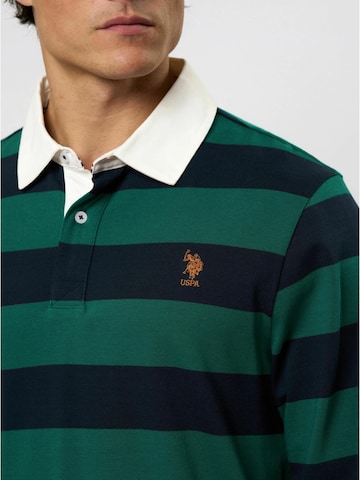 U.S. POLO ASSN. Paita 'Tarik' värissä vihreä