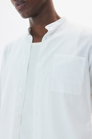 Matinique Comfort fit Button Up Shirt 'MATrostol China 4' in White