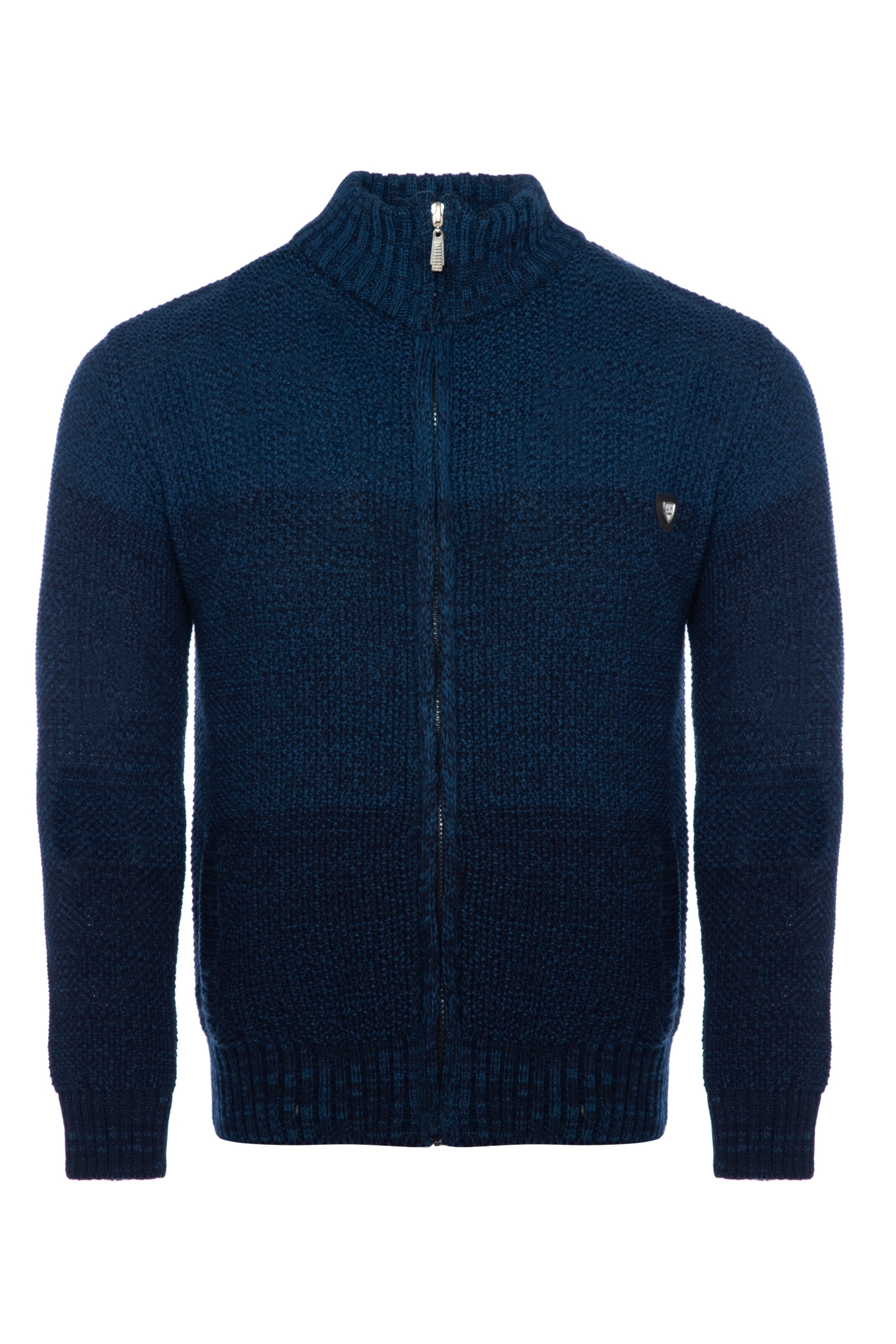 Vestes en maille CARISMA en bleu : devant