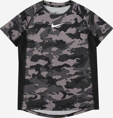 NIKE Functioneel shirt in Zwart: voorkant