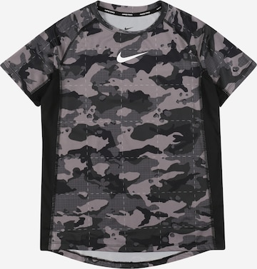 T-Shirt fonctionnel NIKE en noir : devant