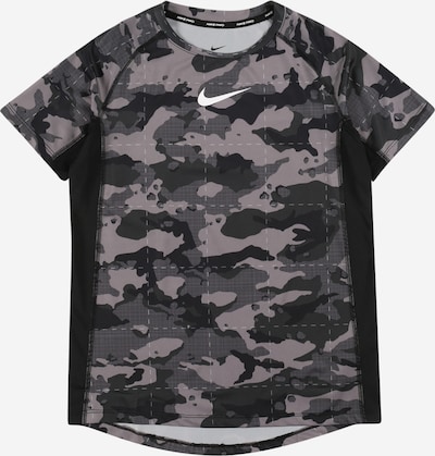 Tricou funcțional NIKE pe gri / gri închis / negru, Vizualizare produs