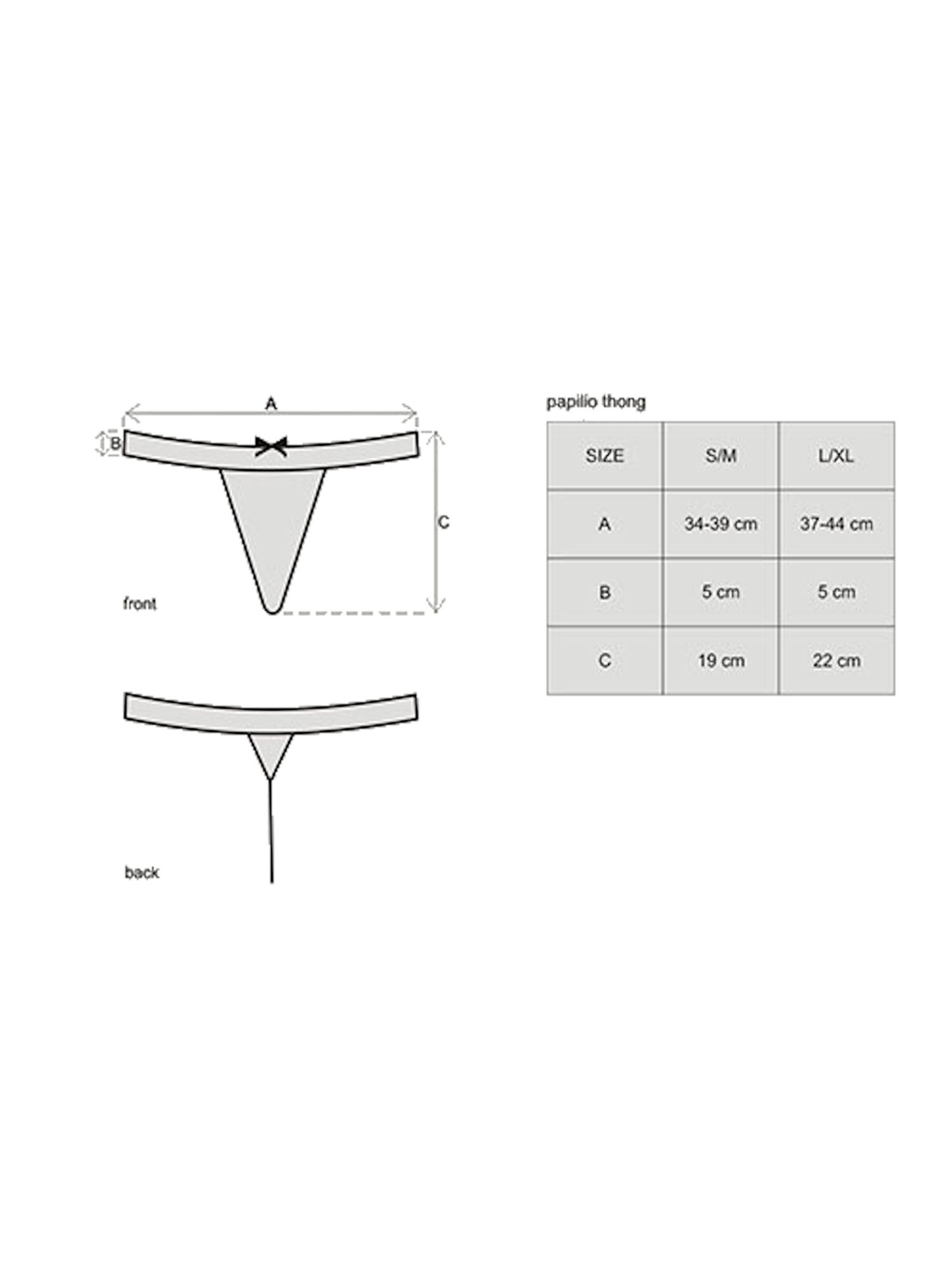 Obsessive Thong 'Papilio thong' in White