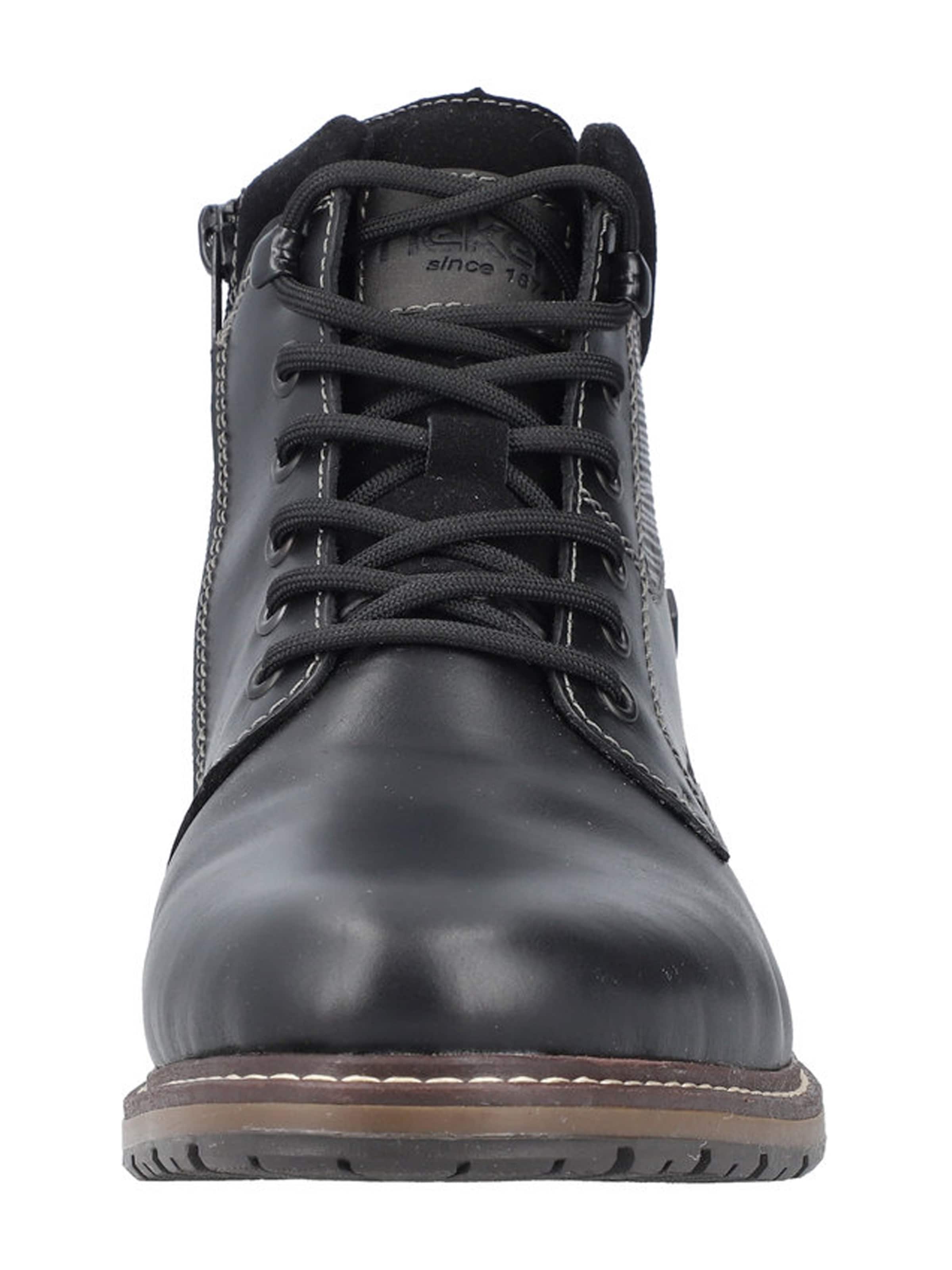 Bocanci cu șireturi de la Rieker pe negru