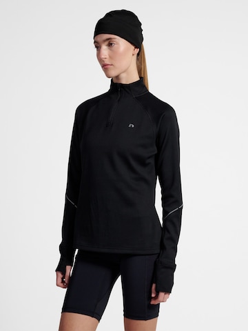 Newline Sportief sweatshirt 'Power' in Zwart: voorkant