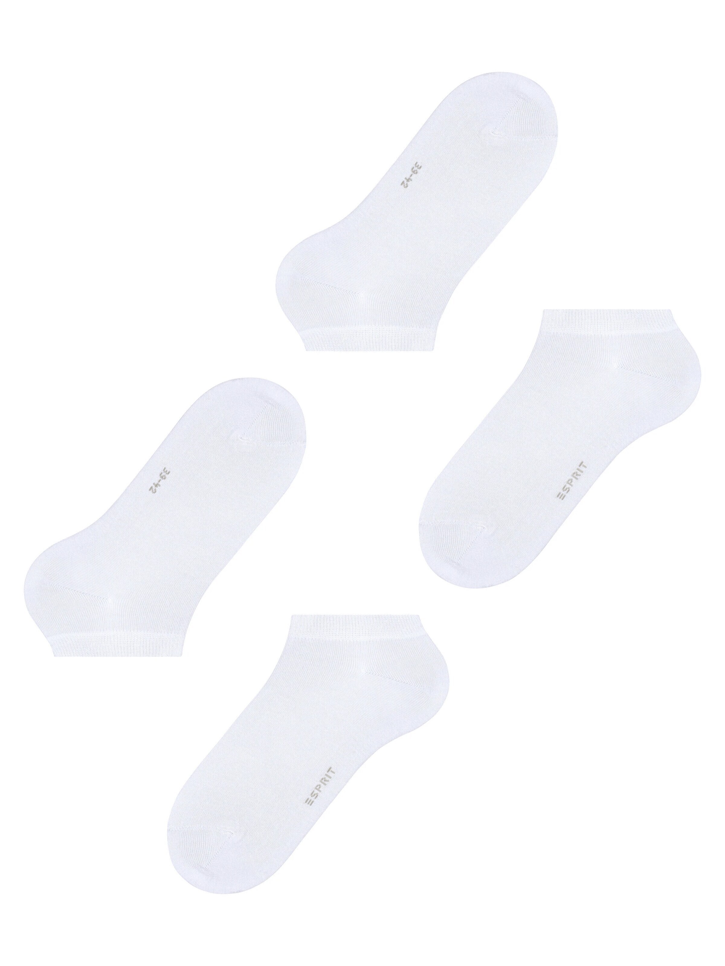 ESPRIT Ankle Socks 'Basic Uni 2-Pack' in White