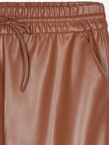 Dilvin Wide leg Broek 'Hose' in Bruin
