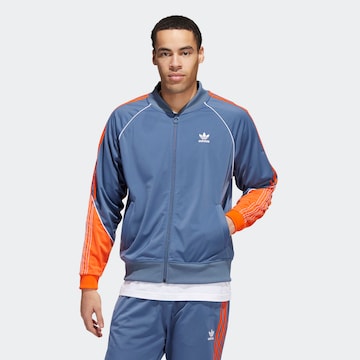 ADIDAS ORIGINALS Between-Season Jacket 'Tricot Sst' in Blue: front