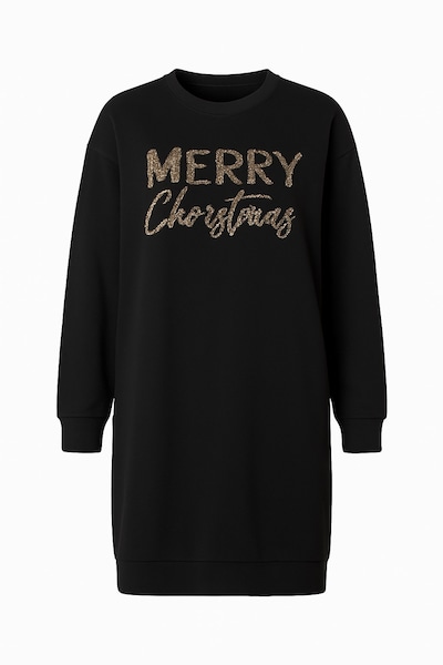 Shape Of You Kleid in gold / schwarz, Produktansicht